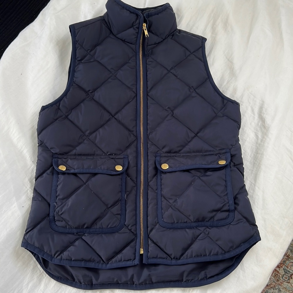 J.Crew vest, navy blue, XS petite